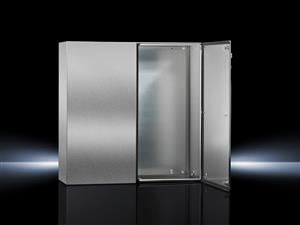 Rittal AE 1018.600 AE Compact enclosure, WHD: 1000x1000x300 mm, Stainless steel 14301, with mounting plate, two-door, with two cam locks