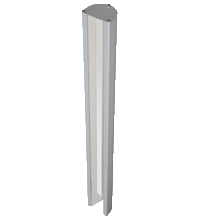 Pepperl+Fuchs SLCT-M-01-2100 Inclined mirror for stable 90° deflection with cover plate