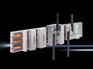 Rittal SV 3439.010 SV Connection adaptor, 600 A, 690 V, 3-pole, cable outet top/bottom, round conductor connection 35-240 mm², clamping area WH: 24x21 mm