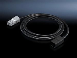 Rittal DK 7856.030 DK Connection cable, L: 3 m, 16 A, 1-phase, Wago X-Com, C20, For UPS Turkey