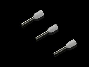 Rittal AS 4050.742 Wire end ferrules for wire processing, 05 mm², AWG 20, white, loose, 8 mm (broad shaft)