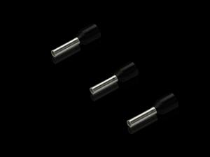 Rittal AS 4050.745 Wire end ferrules for wire processing, 15 mm², AWG 16, black, loose, 8 mm (wide shaft)