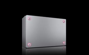 Rittal KX 1566.000 KX Terminal box, WHD: 300x200x120 mm, stainless steel 14301, without mounting plate, with cover, with quick-release fasteners Turkey