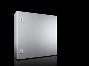 Rittal AX 1010.000 AX Compact enclosure, WHD: 600x600x210 mm, stainless steel 14301, with mounting plate, single-door, with two cam locks Turkey