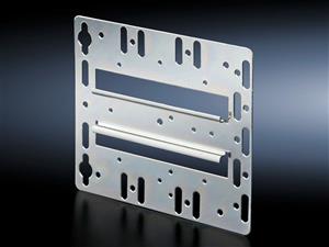 Rittal TS 7526.964 TS 8 mounting plate with integral top-hat rail for direct snap-mounting of components, for AX, VX, VX SE, AX IT, VX IT, TE, sheet steel, zinc-plated