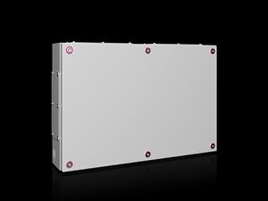 Rittal KX 1540.000 KX Terminal box, WHD: 600x400x120 mm, sheet steel, without mounting plate, with cover, with gland plate