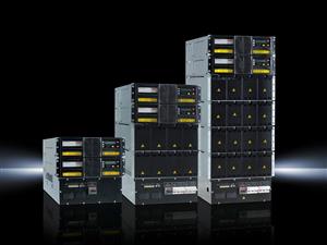 Rittal DK 7857.009 3-phase UPS systems from ABB with an operating ratio of up to 96% in double conversion mode, available in performance classes ranging from 10 kW to 200 kW per rack