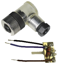 Pepperl+Fuchs V1-W-E/E2-LED-SET Field-attachable female single-ended cordset, M12, 4-pin, with LED PCB