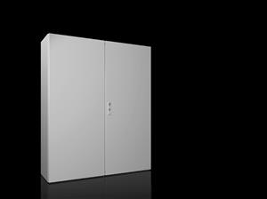 Rittal AX 1213.000 AX Compact enclosure, WHD: 1000x1200x300 mm, sheet steel, with mounting plate, two-door, with 3-point lock system