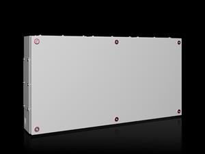 Rittal KX 1541.000 KX Terminal box, WHD: 800x400x120 mm, sheet steel, without mounting plate, with cover, with gland plate