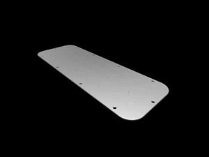 Rittal AX 2573.100 SZ Metal gland plate, for AX, with metric knockouts, WD: 447x149 mm, for gland plates size 3