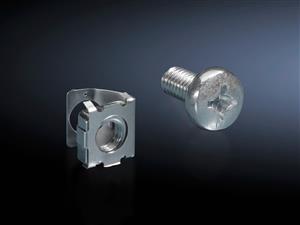 Rittal DK 7000.990 DK Spring nuts with screws, L:10 mm, M6, T-slot mounting angles