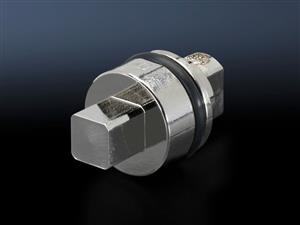 Rittal SZ 2460.000 SZ Lock insert, version A, Die-cast zinc, 7 mm square, L: 27 mm