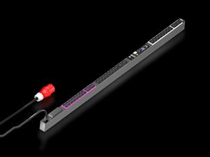 Rittal DK 7979.276 DK PDU metered, compact basic power distribution incl energy measurement per phase, with network interface and display, WLD: 44x1695x70 mm, IEC 60 320: 24x C13, 6x C19