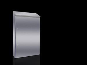 Rittal HD 1317.600 HD Compact enclosure, WHD: 810x1250(H1)x1421(H2)x300 mm, Stainless steel 14301, with mounting plate, with hinged door and silicone seal