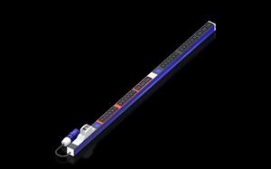 Rittal DK 7979.615 PDU with local power measurement, blue version, 24x C13, 6x C19, 2-pole with earthing contact, black, WxHxD: 44x1308x47 mm Turkey