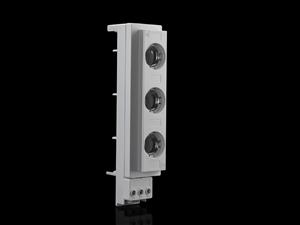 Rittal SV 3427.040 SV Bus-mounting fuse base, DII-E27, 25 A, 500 V, 3-pole, round conductor connection 1,5-16 mm², adaptor screw, including cover plate