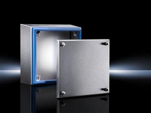 Rittal HD 1670.600 HD Terminal box, WHD: 150x150x80 mm, Stainless steel 14301, with cover and silicone seal