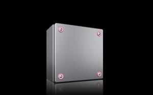 Rittal KX 1565.000 KX Terminal box, WHD: 200x200x120 mm, stainless steel 14301, without mounting plate, with cover, with quick-release fasteners Turkey