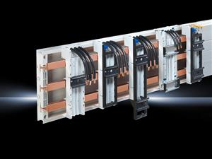 Rittal SV 9340.700 SV OM adaptor, 65 A, 690 V, 3-pole, connection cable AWG 6, WH: 75x208 mm, 2 insert strips, metal support rail Turkey