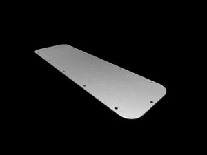 Rittal AX 2574.100 SZ Metal gland plate, for AX, with metric knockouts, WD: 534x149 mm, for gland plates size 4