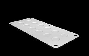 Rittal SZ 1581.200 KX Metal gland plate, with metric knockouts, for cable diameter M20 Turkey