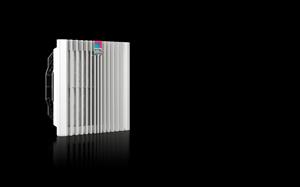 Rittal SK 3240.700 SK Blue e+ fan-and-filter unit, 218/191 m³/h, 230 V, 1~, 50 Hz/60 Hz, WHD 255 x 255 x 129 mm, RAL 7035