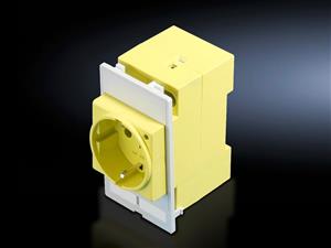 Rittal SZ 2482.410 SZ Interface flap, modular, socket modules, Germany, with screw terminals, Colour: Yellow Turkey