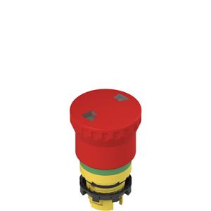 Pizzato E2 1PEPF4731 Push-pull emergency pushbutton with mechanical indicator with green marking dotted line Turkey