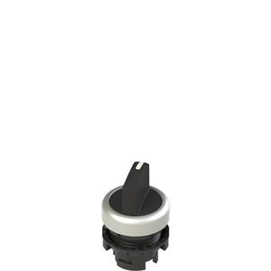 Pizzato E2 1SE12ACA19AB Short handle selector, 2 positions black with marking