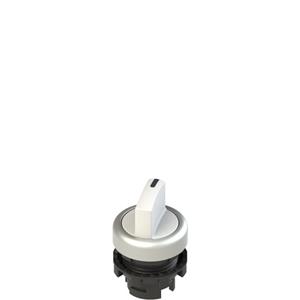 Pizzato E2 1SL12ECD29AB Illuminated short handle selector, 2 positions white with marking