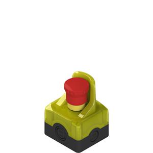 Pizzato ES AC31683 Housing with 24 Vdc yellow illuminated guard and buzzer