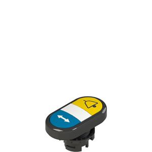 Pizzato E2 1PDRL1AADJ Double lower flush pushbutton, with marking Turkey