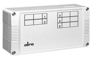 Alre VOORL-215.053 Terminal strip, H/C changeover via external contact, pump logic, max 5 room thermostats and 20 valve actuators, IP20