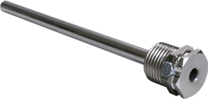 Alre THMs/150 Immersion sleeve, 150mm, nickel-plated brass with insertion, inner x outer diameter 65x8mm