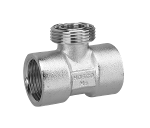 Alre T-Stück 1/2″ T-piece 1/2″ for JSW-1/2, nickel-plated brass