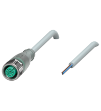 Pepperl+Fuchs V1-G-E2-2M-PUR Female cordset single-ended M12 straight A-coded, LED 3-pin, PUR cable grey Turkey
