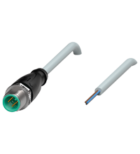 Pepperl+Fuchs V11S-G-15M-PUR Male cordset single-ended M12 straight A-coded, 3-pin, PUR cable grey