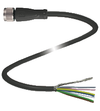 Pepperl+Fuchs V19-G-BK25M-PVC-U/ABG-Y325748 Female cordset, M12, 8-pin, shielded, PVC cable Turkey