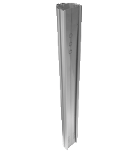 Pepperl+Fuchs OMH-SLCT-110-1200 Mounting base for floor mounting with rear panel and cover plate