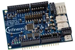 Infineon TLE9241QU_DEV_BOARD TLE9241QU evaluation board provides a quick pick and place solution for costumers' lab evaluations