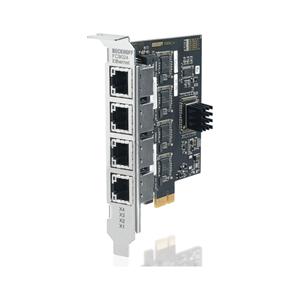 Beckhoff FC9024 Gigabit Ethernet card, 4 channels, PCIe x1