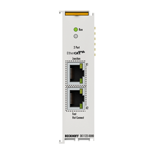 Beckhoff EK1122-0080 2-port EtherCAT junction, Fast Hot Connect