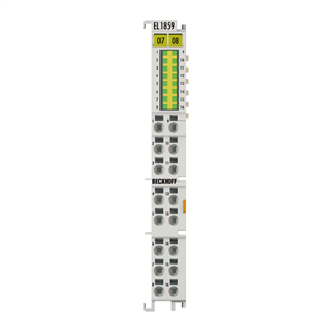 Beckhoff EL1859 EtherCAT Terminal, 8-channel digital input + 8-channel digital output, 24 V DC, 3 ms, 05 A