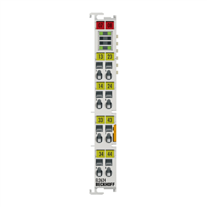 Beckhoff EL2624 EtherCAT Terminal, 4-channel relay output, 125 V AC, 30 V DC, 05 A AC, 2 A DC