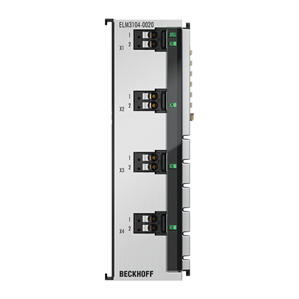 Beckhoff ELM3104-0020 EtherCAT Terminal, 4-channel analog input, current, ±20 mA, 24 bit, 10 ksps, factory calibrated
