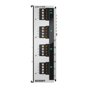 Beckhoff ELM3144-0000 EtherCAT Terminal, 4-channel analog input, multi-function, ±10…±125 V, ±20 mA, 24 bit, 1 ksps