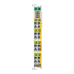 Beckhoff EL3124-0090 EtherCAT Terminal, 4-channel analog input, current, 4…20 mA, 16 bit, differential, TwinSAFE SC