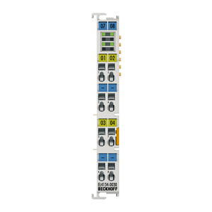 Beckhoff EL4134-0030 EtherCAT Terminal, 4-channel analog output, voltage, ±10 V, 16 bit, externally calibrated