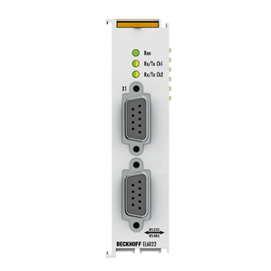 Beckhoff EL6022 EtherCAT Terminal, 2-channel communication interface, serial, RS422/RS485, D-sub Turkey